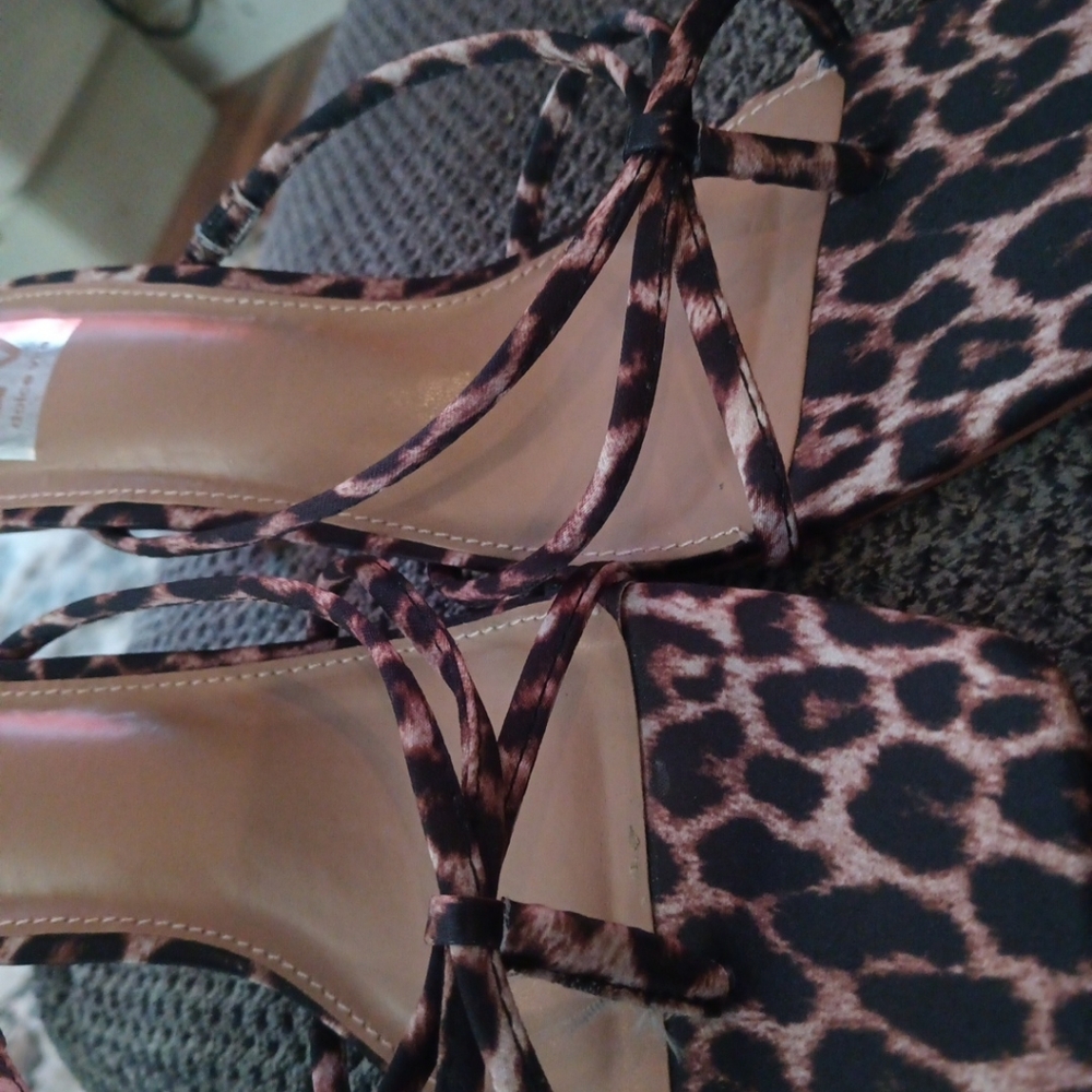 DV by Dolce Vita Animal Print Strappy Heels Size 9 New Never Worn - Picture 11 of 12